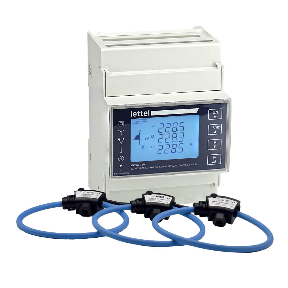 Centrale de mesure mcx4-34v avec boucles Rogowski