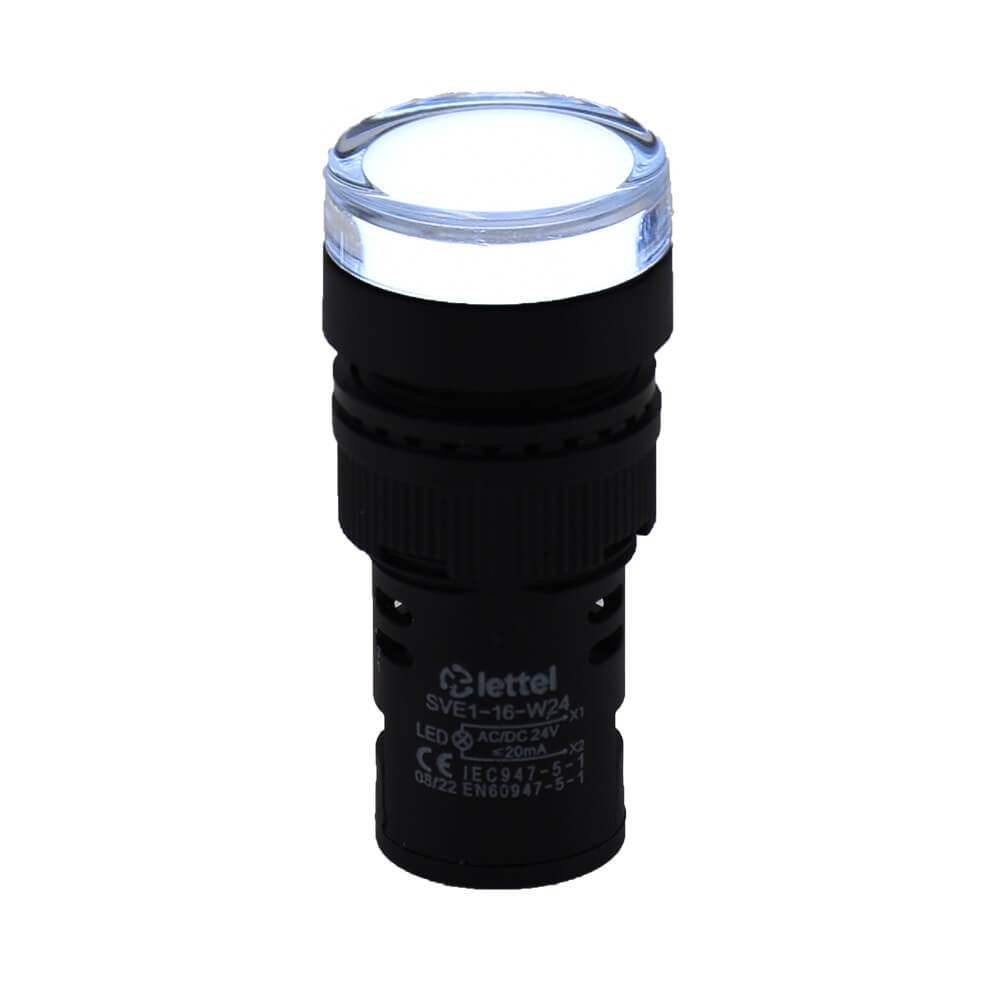 Voyant à led blanc diamètre 16mm