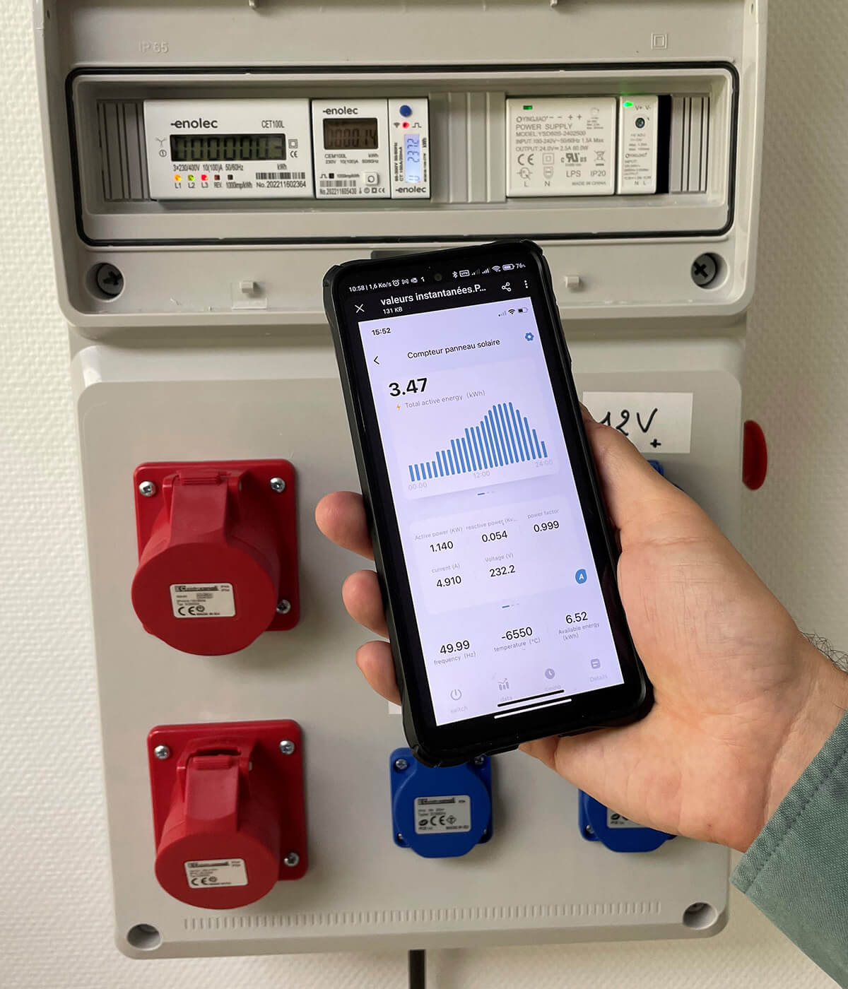 Suivi des consommations sur smartphone