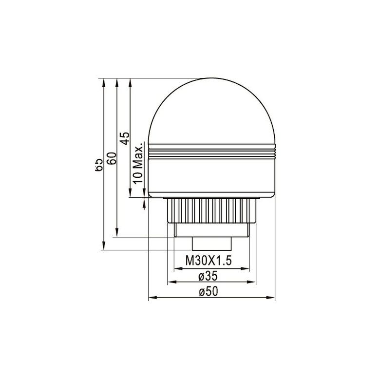 dimensions avertisseur triled svei3