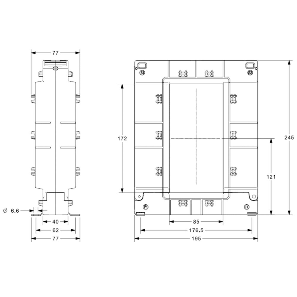 Dimensions du tc ouvrant MTCO-17285