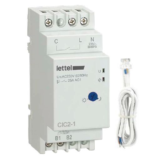 Relais crépusculaire avec capteur de luminosité CIC2-1