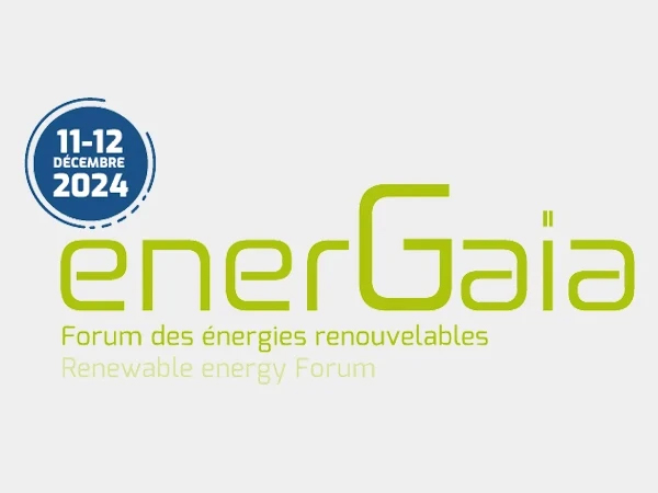 Logo officiel du Salon Energaïa, dédié aux énergies renouvelables.