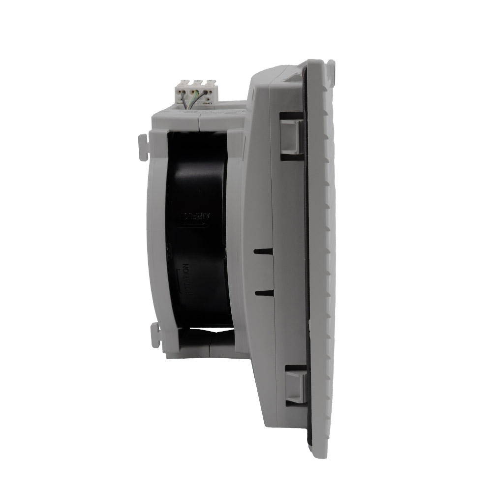 Grille entrée d'air avec ventilo 224x224mm