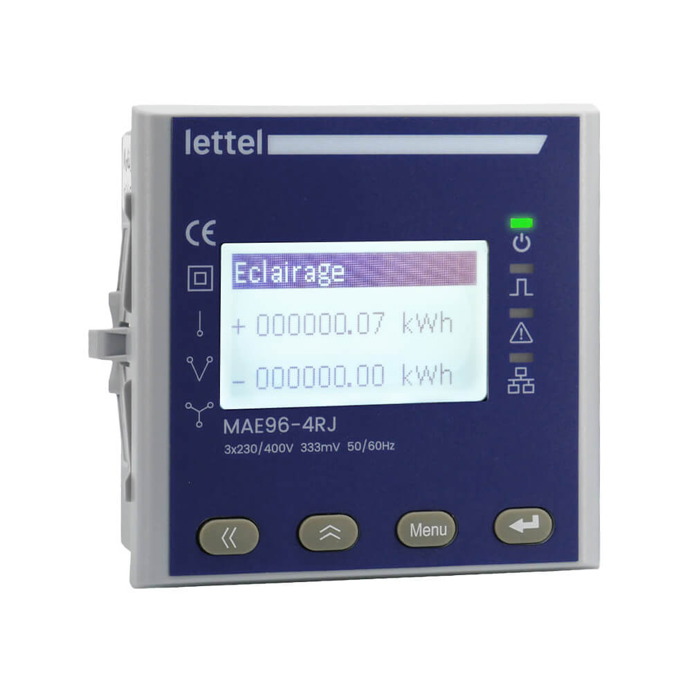 Centrale de mesure multi-circuits encastrable MAE96-4RJ