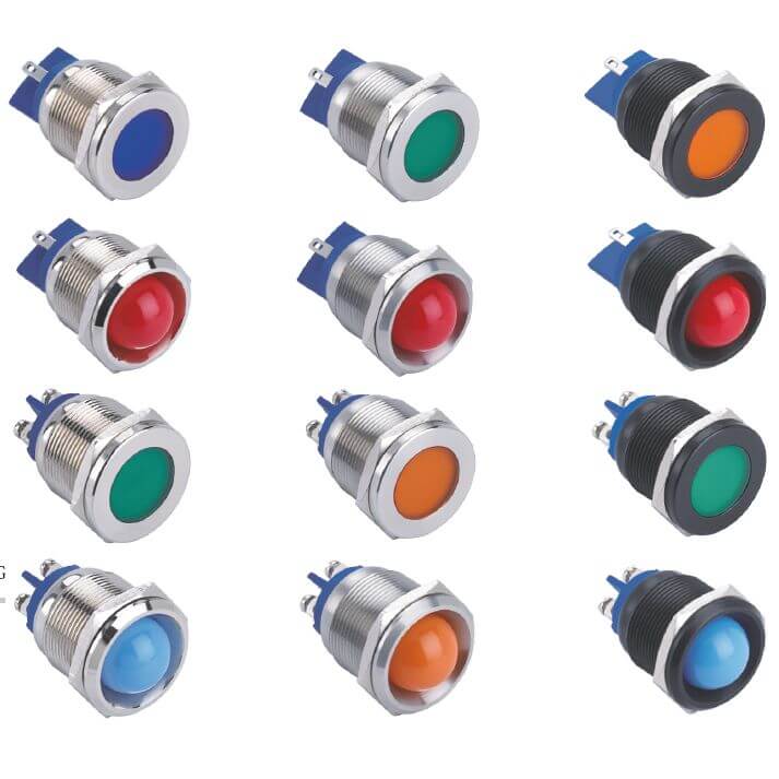 Voyant led anti-vandale diamètre 22