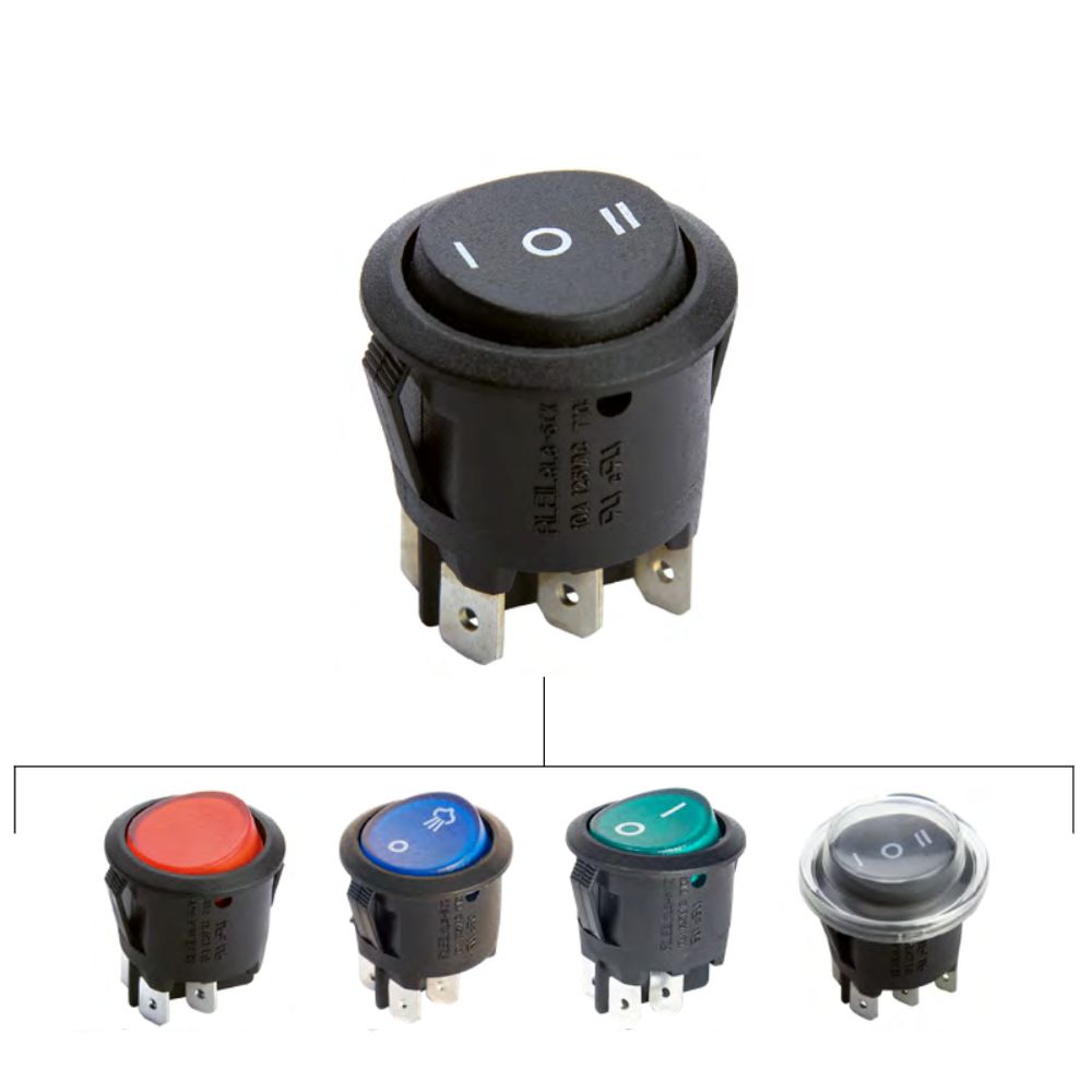 Interrupteur à bascule rond diametre 22 RL-35X