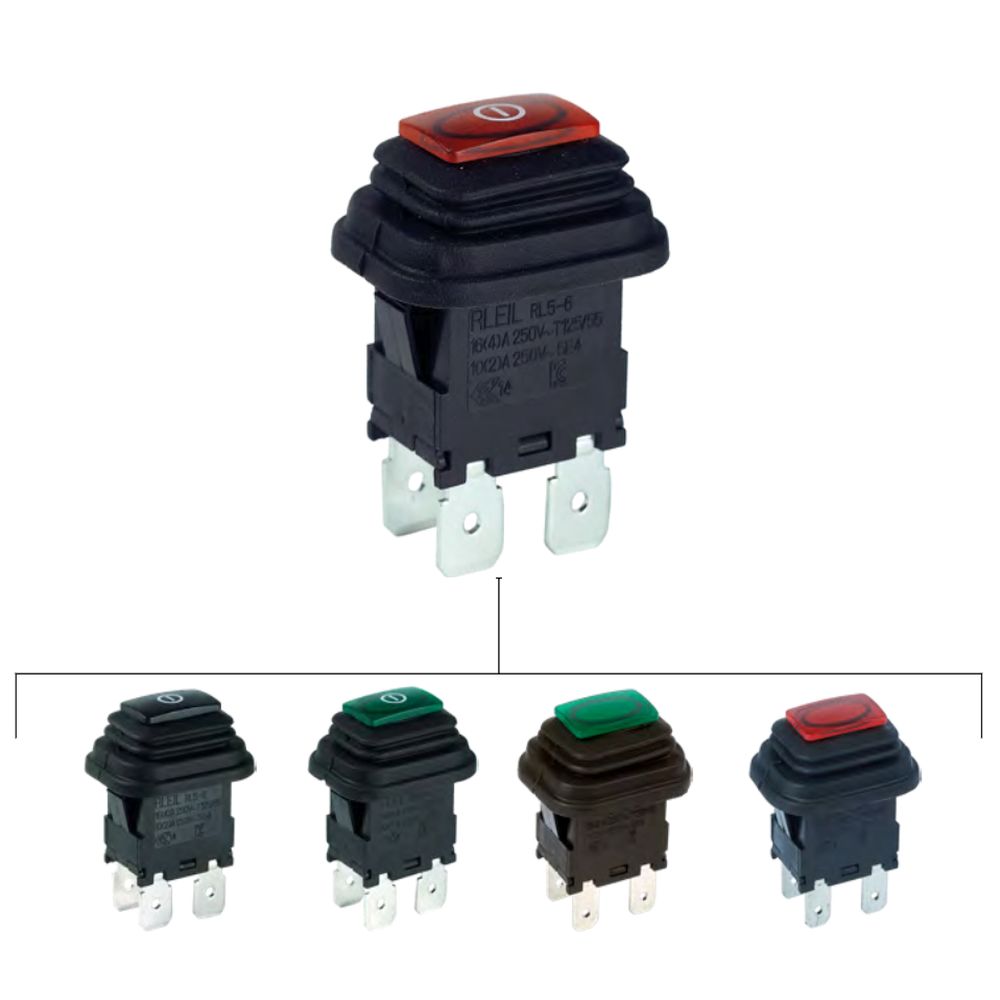 Bouton poussoir rectangulaire étanche RL-56P