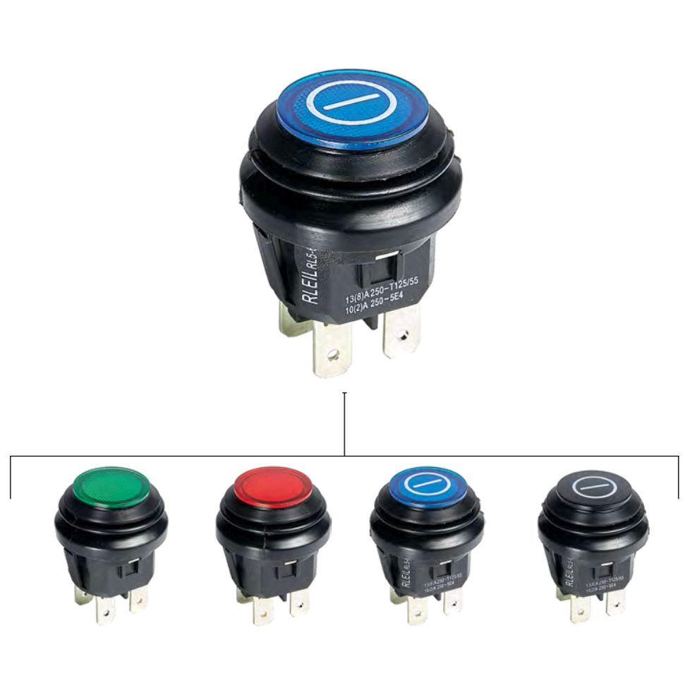 outons poussoirs ronds étanches IP65 RL-56R