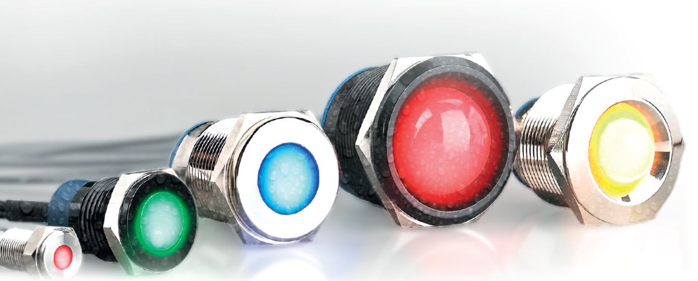 Gamme de voyants led métal